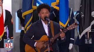 Caleb Carroll Performs the National Anthem at the 2024 NFL Draft