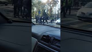 Взрыв и пожар в Бишкеке