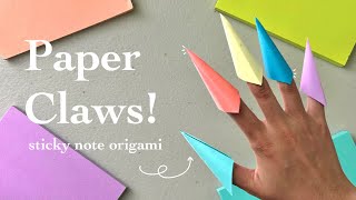 Origami Paper Claws! Easy DIY Beginner Origami || Less Than 2 Min!