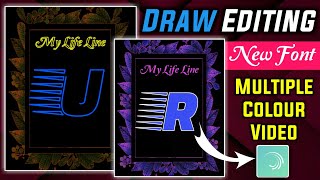 Trending Colourful Draw Name Art States | Draw Stylish English Font | Usama Rajput.