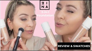 3INA new 3-IN-1 FOUNDATION honest review, swatches | I wasn't expecting this....