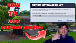 how to join fortnite custom matchmaking lobbies