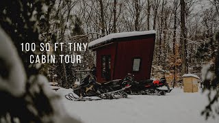 100sqft Tiny Cabin Tour | Micro Cabin Cabinscape in Haliburton Forest