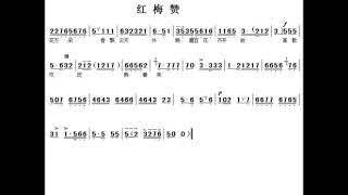 红梅赞 C调伴奏 - instrumental in C