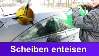 Scheiben enteisen: Trick gegen vereiste Autoscheiben im Winter