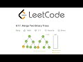 LeetCode Merge Two Binary Trees Solution Explained - Java