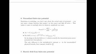 Electronic Potential from Physics to Modeling - Physics Derivation & Application