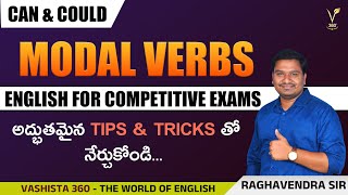 Can and Could || General English for Competitive Exams by Raghavendra sir || Vashista 360