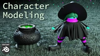 Witch Character Modeling and Rigging || Blender 2.93