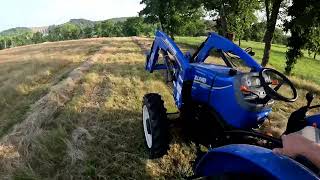 Hay Field Shenanigans with New Holland 275 square baler