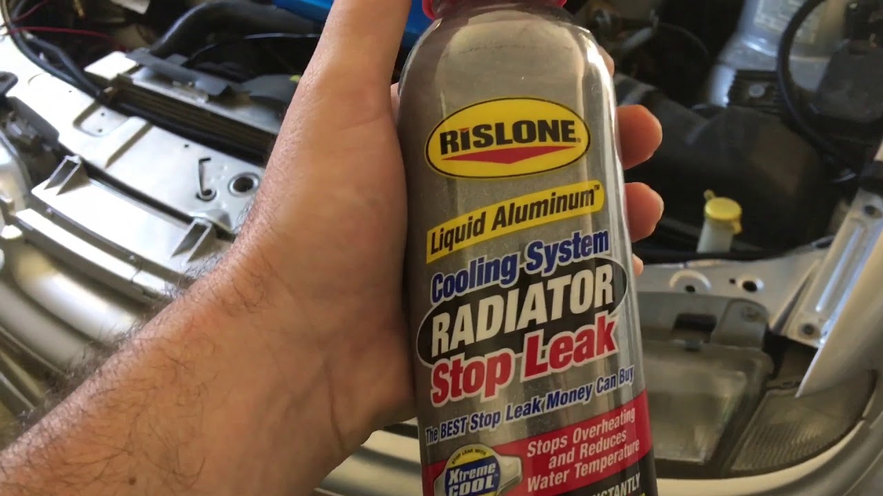 Repairing A Radiator Leak | Rislone Radiator Stop Leak | Coolant Change ...