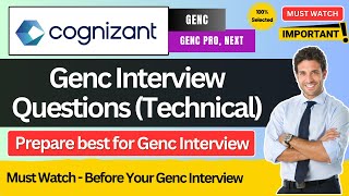 🔥Cognizant GenC Interview Experience | Cognizant GenC, GenC Next, GenC Pro Technical Questions