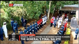 General Francis Ogolla's body arrives at his home for burial