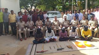 Police caught culprits who demolished Vyasarajara Mola Brindavana at Nava Brindavana, Hampi