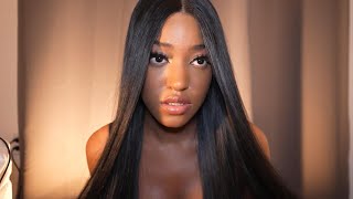 The Worst Straight Lace Front Wig Ever! Janet Collection Remy Illusion X-LONG Human Hair Mix - PAKI