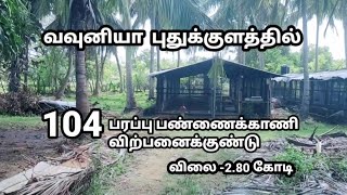 வவுனியா புதுக்குளத்தில் 104 பரப்பு  பண்ணைக்காணி விற்பனைக்குண்டு | Vavuniya real estate | Vavuniya |