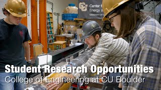 CU Engineering Student Research Opportunities