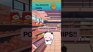 Bubu want potato chips😋🤤#dudu#bubu #ytviral#youtubeshorts#shorts #animation#ytstudio#cute#yt#potato