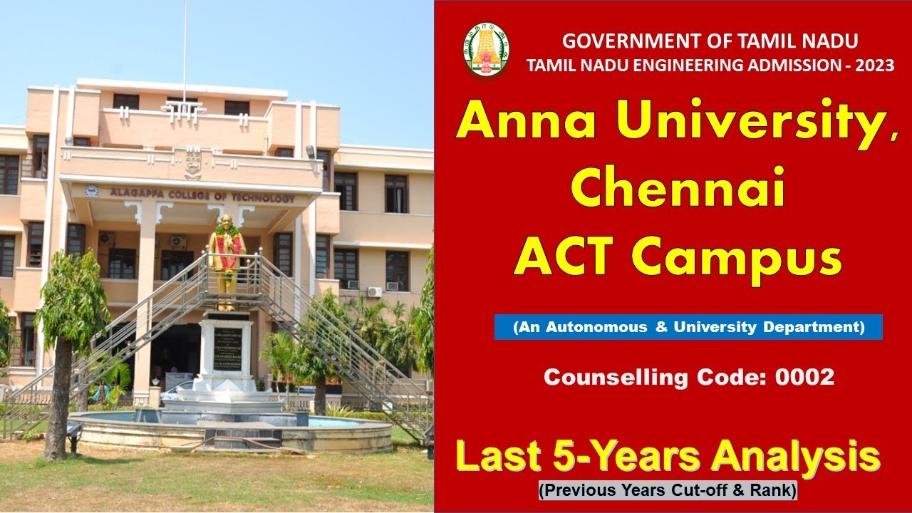 Anna University, Chennai - ACT Campus Last 5 Years Analysis #actcampus ...