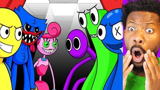 BigB Reacts to RAINBOW FRIENDS vs. POPPY PLAYTIME