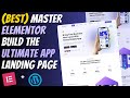 😍Master ELEMENTOR: Build a Responsive APP LANDING PAGE from Scratch | Wordpress Tutorial 2025
