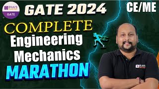 Complete Engineering Mechanics Marathon | Civil Engineering | GATE 2024 Marathon Class | BYJU'S GATE