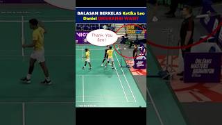 balasan leo daniel ketika dicurangi wasit #badminton #bulutangkis #indonesia