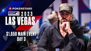 NAPT LAS VEGAS: $1650 MAIN EVENT - DAY 3 LIVESTREAM ♠️ PokerStars
