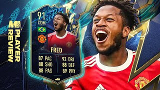 TOTS FRED PLAYER REVIEW | FIFA 22 Player Reviews