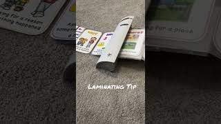 Laminating Tip! Tape and join your laminating tips into one long piece.