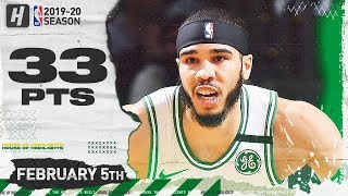 Jayson Tatum 33 Points Full Highlights | Magic vs Celtics | February 5, 2020