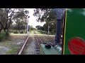 Bennett Brook Railway, the view from the cab