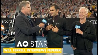 Will Ferrell Interviews Roger Federer | AO Stars