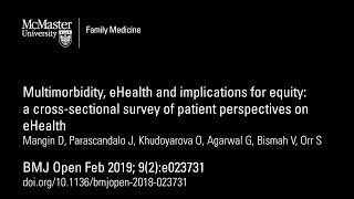 Multimorbidity, eHealth and Implications for Equity — Primary Care Research Update