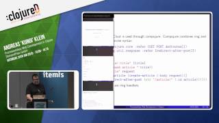 clojureD 2015: "Frameworkless Web Development in Clojure" by Andreas ‘Kungi’ Klein