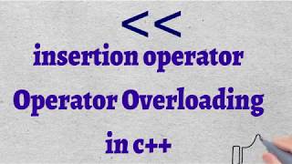 53 Insertion operator overloading