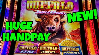 NEW! Huge Handpay on Buffalo Triple Boost!