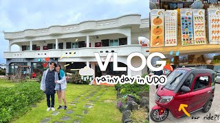 KOREA VLOG (EN)ㅣJeju island travel pt.2 - Udo, electric car tour, peanut burger, stationery shop