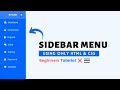 Sidebar Menu Using Only HTML And CSS | Sidebar Design - CSS
