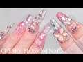 Cherry Blossom Ending Nail art🌸 Nail extensions / Nail ASMR