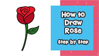How to Draw a Rose Step by Step Easy