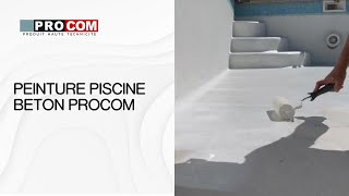 Peinture piscine béton, peinture polyuréthane pour piscine et bassin, étanche et souple PROCOM