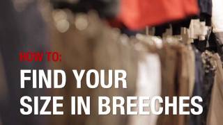 How to measure sizes when buying riding breeches from Horze.com