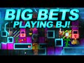 PLAYING BLACKJACK! - BIG BETS! #teamnaz (Growtopia CASINO)