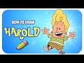 how to draw Harold Hutchins from Captain Underpants step by step easy