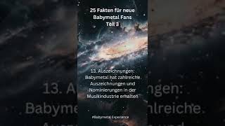 25 Fakten für neue Babymetal Fans - Teil 3