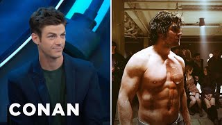 Stephen Amell Is So Buff, He Intimidated Grant Gustin | CONAN on TBS
