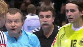 Men's World Championship 2009 in handball - Norway vs. Germany - Heiner Brand goes mad
