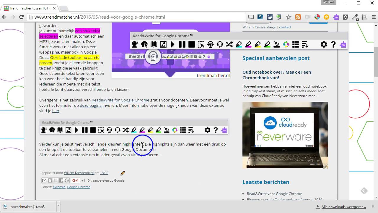 Read Write Voor Google Chrome Youtube