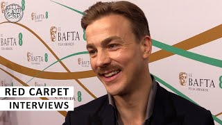 Albrecht Schuch  BAFTAs 2023 Red Carpet Interview All Quiet on the Western Front